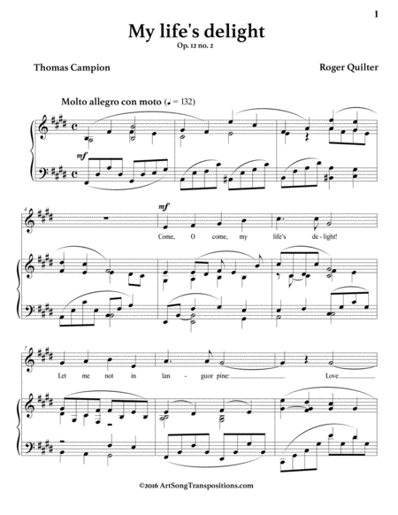 My Lifes Delight Op 12 No 2 E Major Page 2