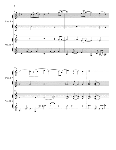 My Morning Song For Piano 4 Hands Page 2