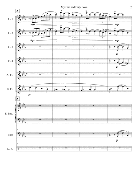 My One And Only Love Flute Choir Page 2