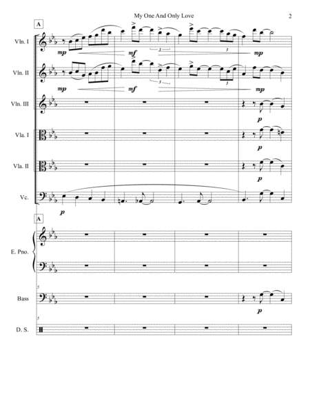 My One And Only Love String Sextet Orchestra Page 2
