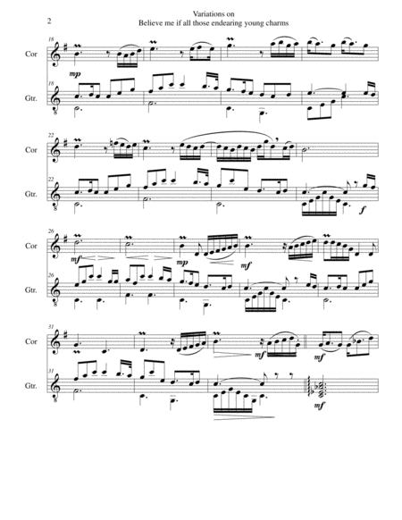 My Sweet Lady For Harp And Violin Page 2