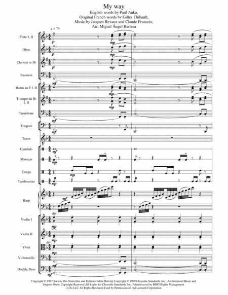 My Way High Voice Full Orchestra Page 2