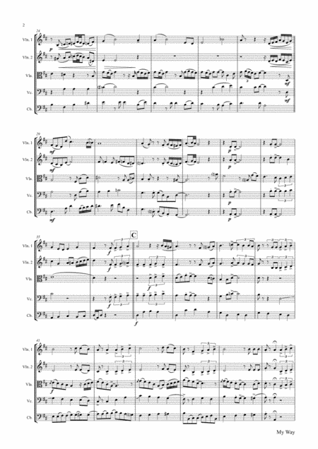 My Way Sinatra String Quintet Page 2