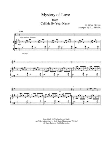 Mystery Of Love Violin Solo With Piano Accompaniment Page 2