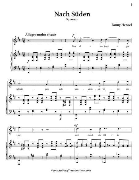 Nach Sden Op 10 No 1 D Major Page 2