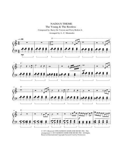 Nadia Theme The Young The Restless New Arrangement Easy Piano Page 2