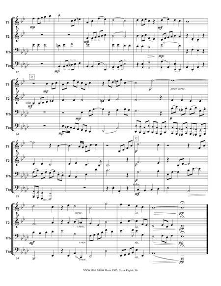 Narodil Se Kristus Pan Born Today Is Christ The Lord Czech Christmas Carol For Mixed Brass Quartet Page 2