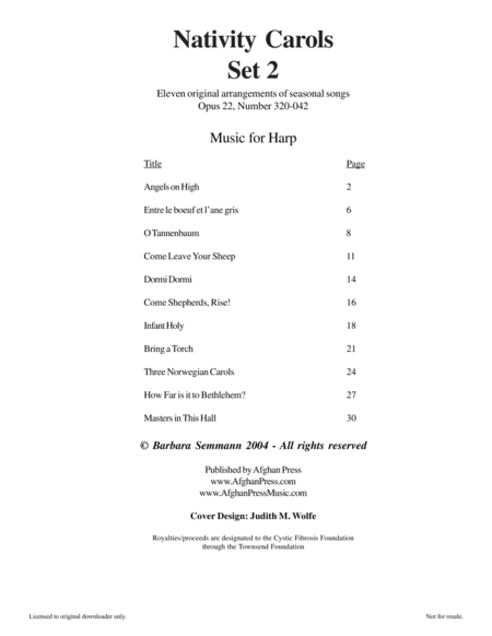 Nativity Carols Set 2 Page 2