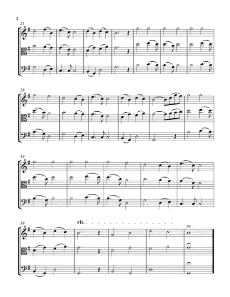 Nearer My God To Thee Arranged For String Trio Page 2