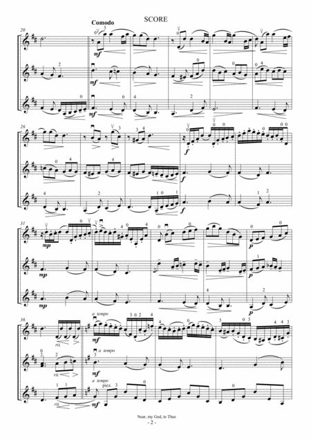 Nearer My God To Thee For Violin Trio Page 2