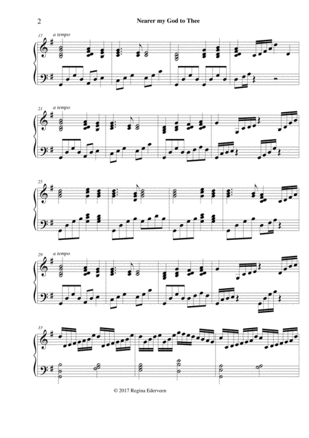 Nearer My God To Thee Pedal Harp Solo Page 2