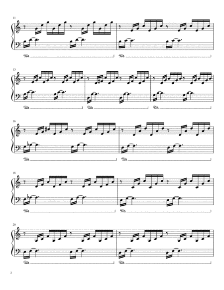 Nearer My God To Thee Piano Part Page 2