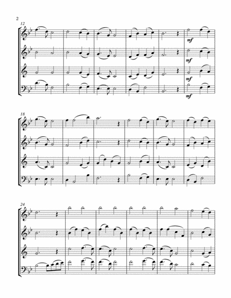 Nearer My God To Thee Wind Quartet Score And Parts Page 2