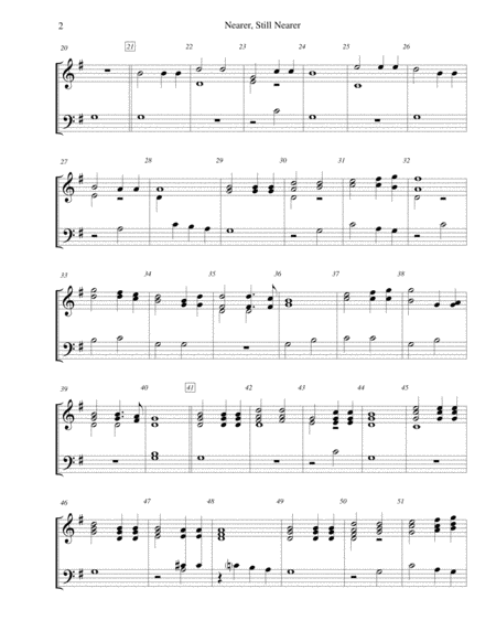 Nearer Still Nearer For 2 Octave Handbell Choir Page 2