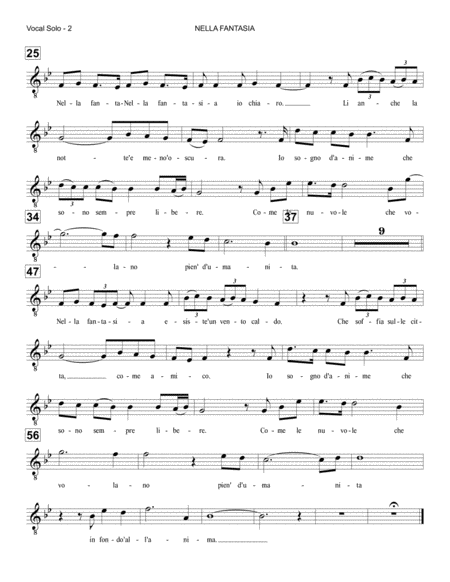 Nella Fantasia Vocal Solo And Orchestra Page 2