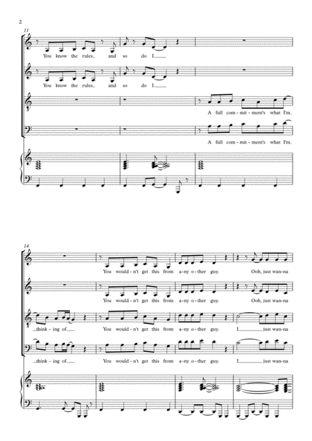 Never Gonna Give You Up Rick Astley Satb Choir Arr Stephanie Teh Page 2