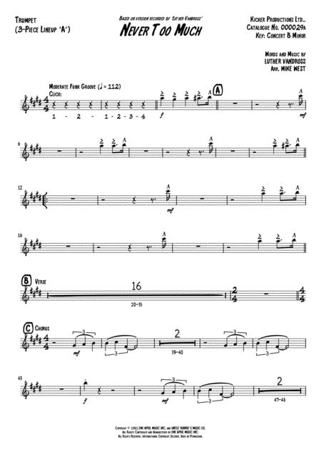 Never Too Much 3 Piece Brass Section A Page 2