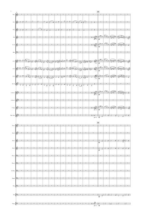 Niel Gows Lament Concert Band Score Page 2