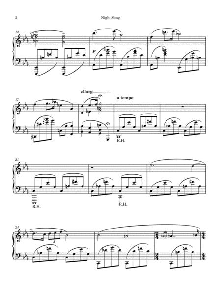 Night Song Piano Solo Page 2