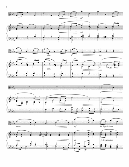 Nimrod From Enigma Variations Arranged For Viola And Piano Page 2