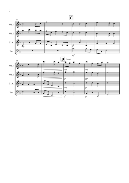 Nimrod From The Enigma Variations For Double Reed Quartet Page 2