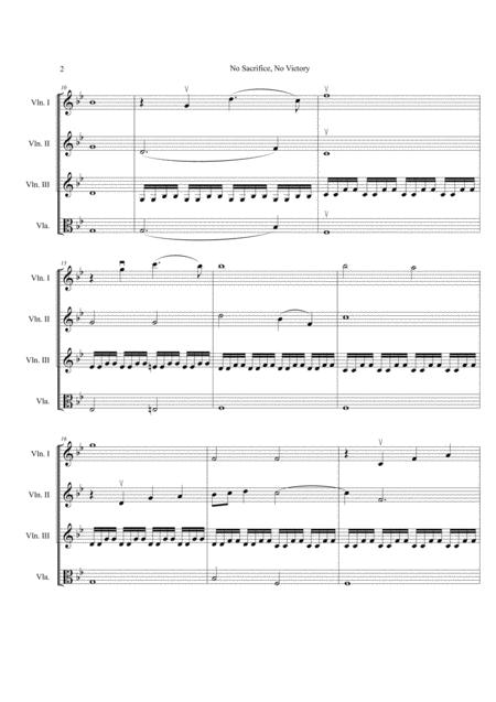 No Sacrifice No Victory From Transformers Three Violin One Viola Score And Parts Page 2