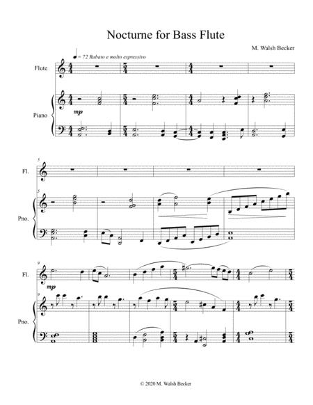 Nocturne For Bass Flute Page 2