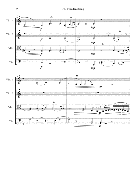 Nocturne From A Midsummer Nights Dream For Clarinet Quartet Page 2