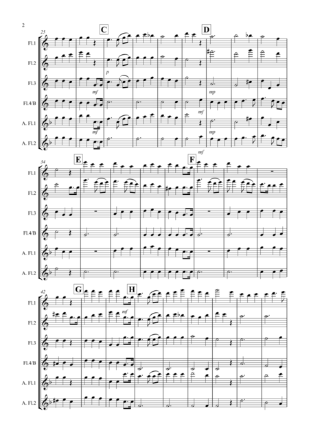 Nocturne From A Midsummer Nights Dream For Flute Quartet Page 2