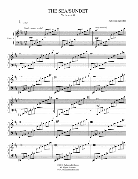 Nocturne In D The Sea Piano Solo Page 2