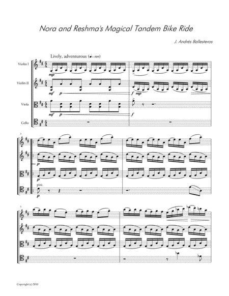 Nora And Reshmas Magical Tandem Bike Ride Score Page 2