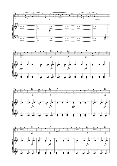 Norwegian Air For Flute And Piano Page 2