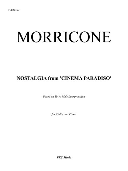 Nostalgia From Cinema Paradiso For Violin And Piano Based On Yo Yo Mas Interpretation Page 2