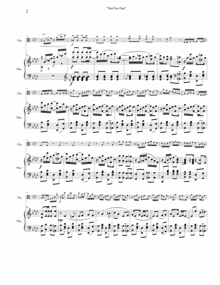 Not Too Fast A Ragtime Medley Page 2