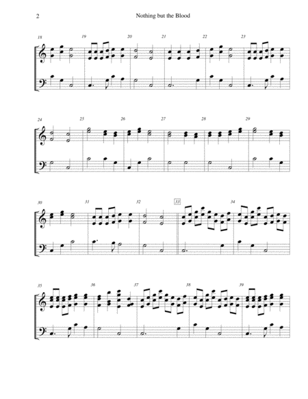 Nothing But The Blood For 3 Octave Handbell Choir Page 2