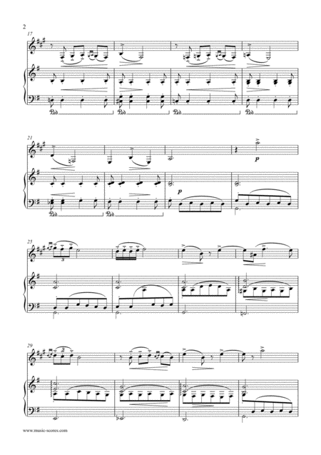 Notturno From Quartet No 2 Clarinet And Piano Page 2