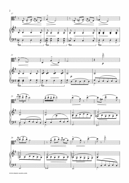 Notturno From Quartet No 2 Viola And Piano Page 2