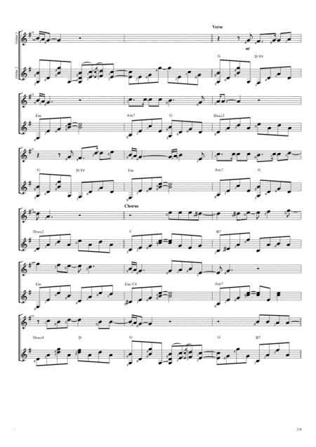 Now And Forever Duet Guitar Score Page 2