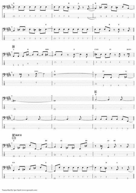 Now I M Here Live Wembley 86 Queen John Deacon Complete And Accurate Bass Transcription Whit Tab Page 2