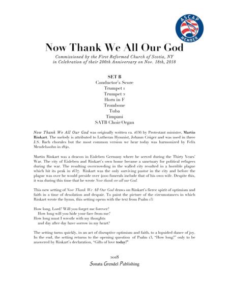 Now Thank We All Our God Set B Page 2