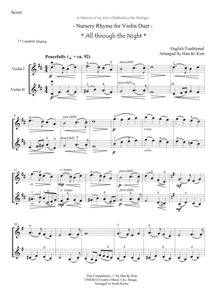 Nursery Rhyme For Violin Duet Vol Ii Page 2