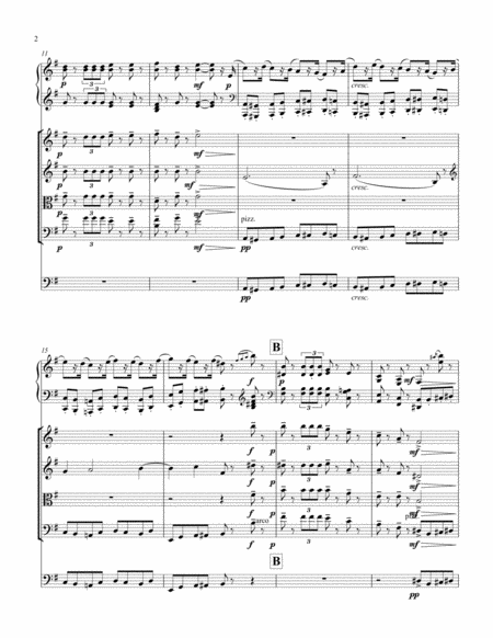Nutcracker Ballet March For Strings And Piano Page 2