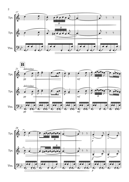 Nutcracker Suite Arabian Dance Brass Trio Page 2