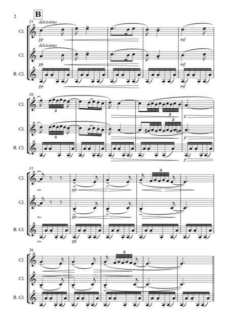 Nutcracker Suite Arabian Dance Clarinet Trio Page 2