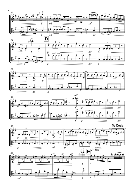 Nutcracker Suite March Violin Viola Duet Duet Page 2
