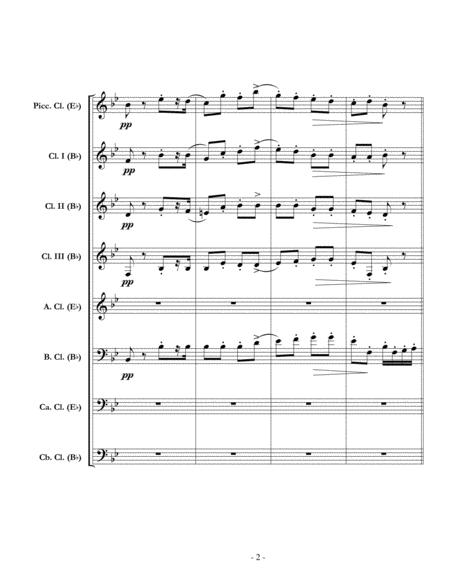 Nutcracker Suite Mvt I Miniature Overture For Clarinet Choir Full Score Set Of Parts Page 2