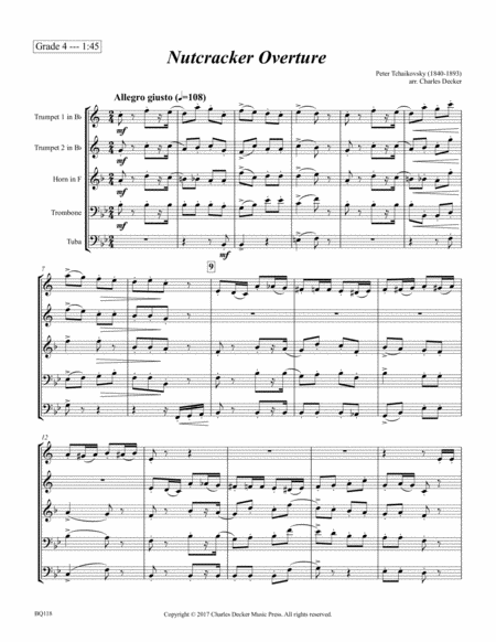 Nutcracker Suite Overture For Brass Quintet Page 2