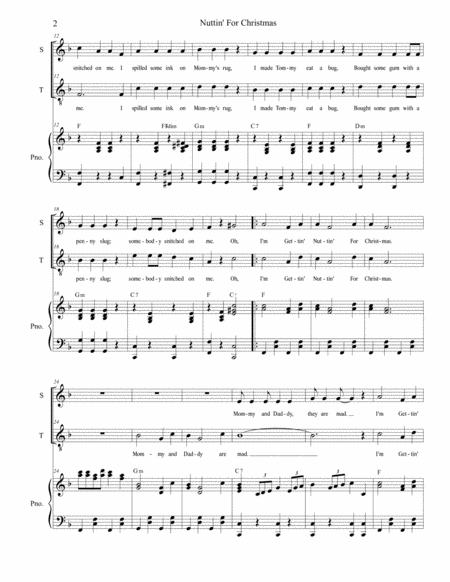 Nuttin For Christmas For 2 Part Choir Soprano And Tenor Page 2