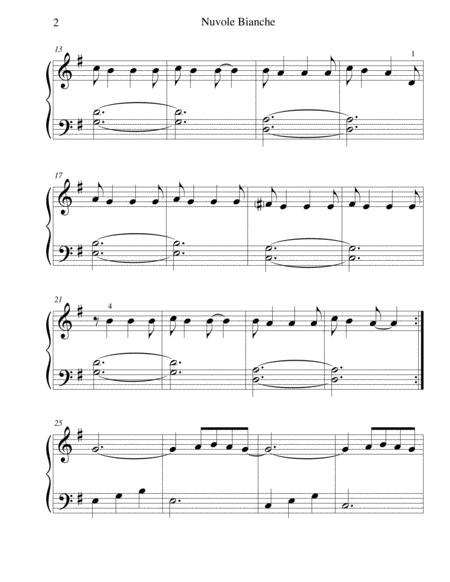 Nuvole Bianche Beginner Big Note Piano Page 2