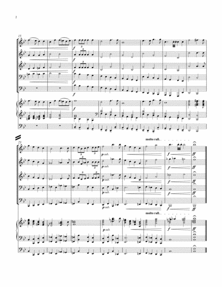 O Canada For Brass Quintet Page 2